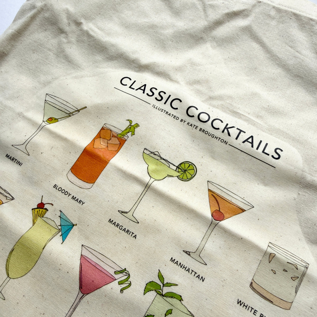 Classic Cocktails tote bag - SECONDS SALE