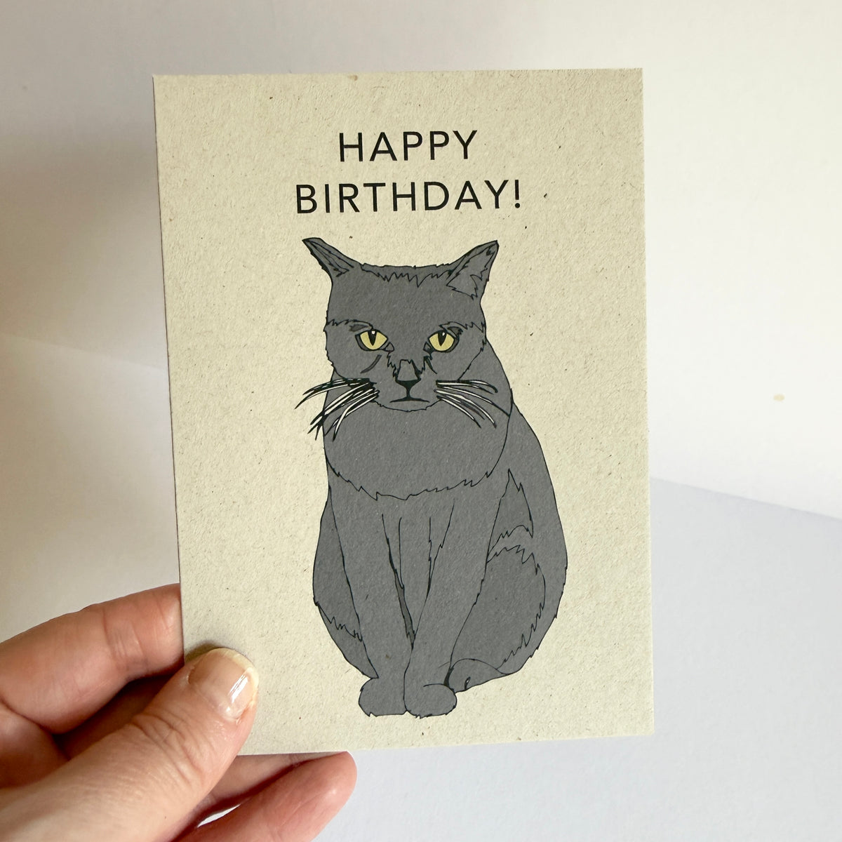 Happy Birthday! Cat Card - SUPER SECONDS - sample - katebroughton