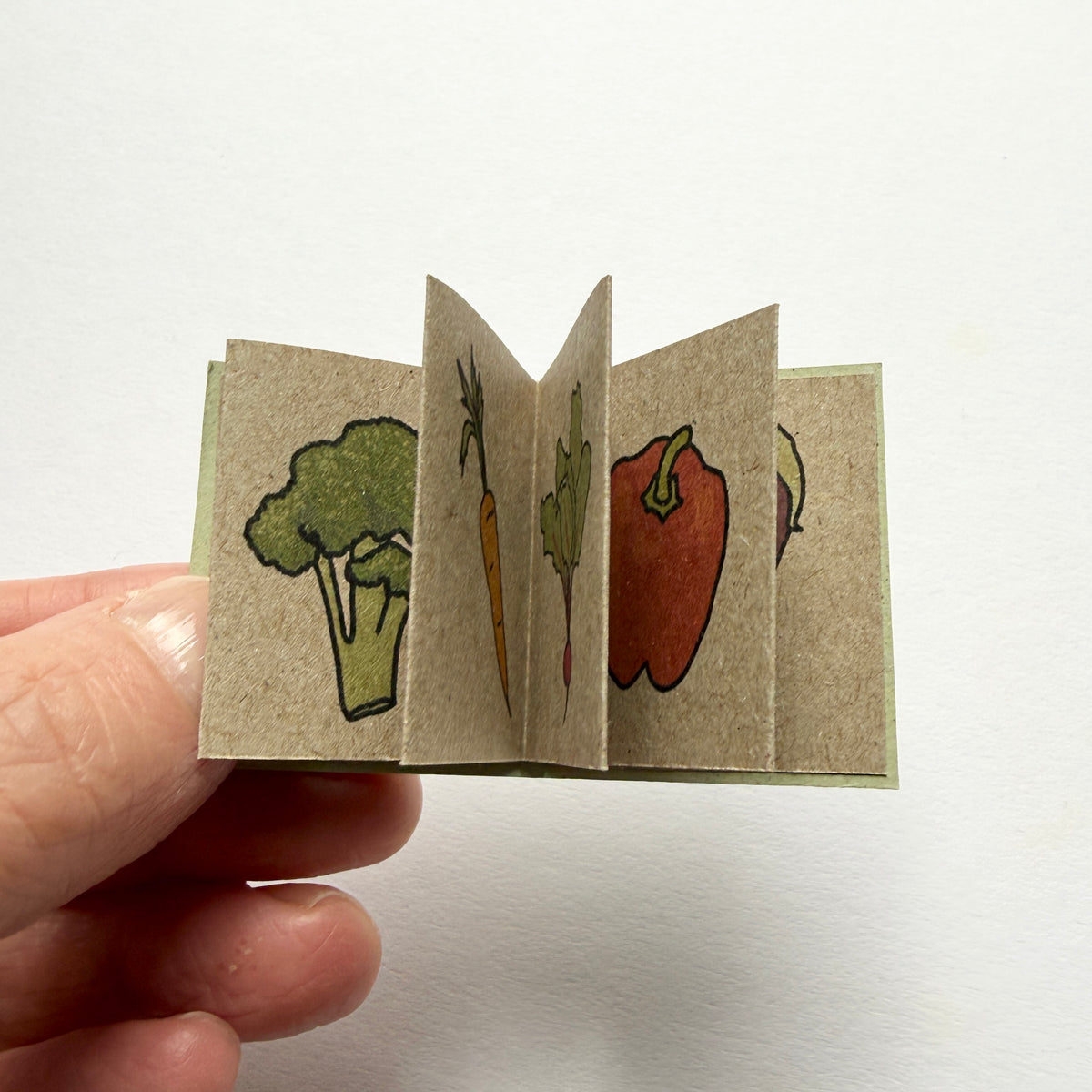 teeny tiny book of veg - sample sale