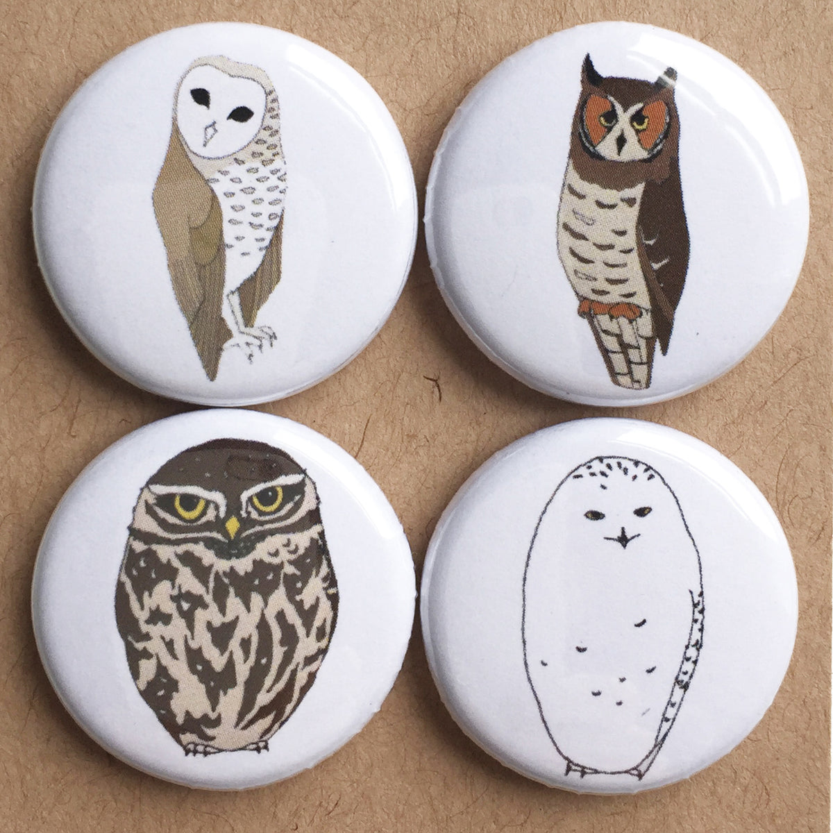 Owl fridge magnet set - SUPER SECONDS - discontinued