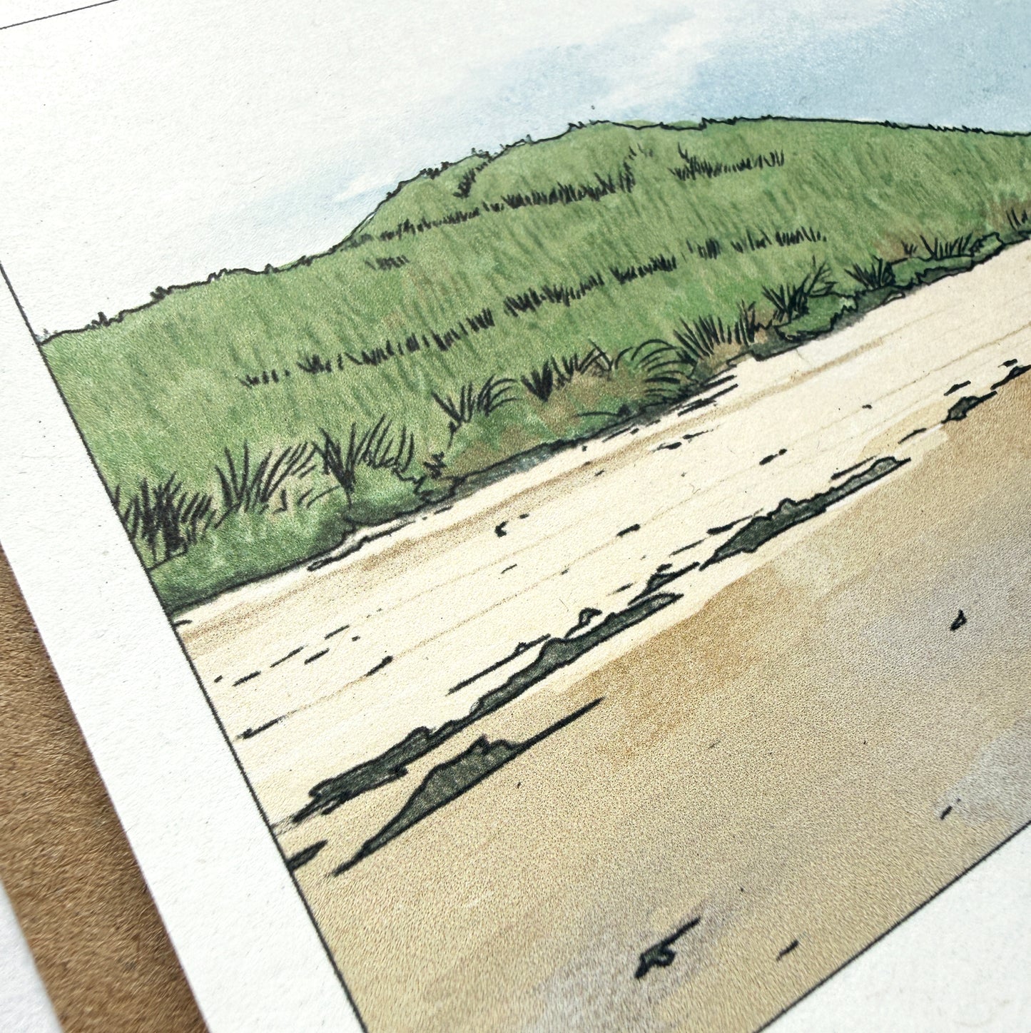 Beach Coastal Card - katebroughton