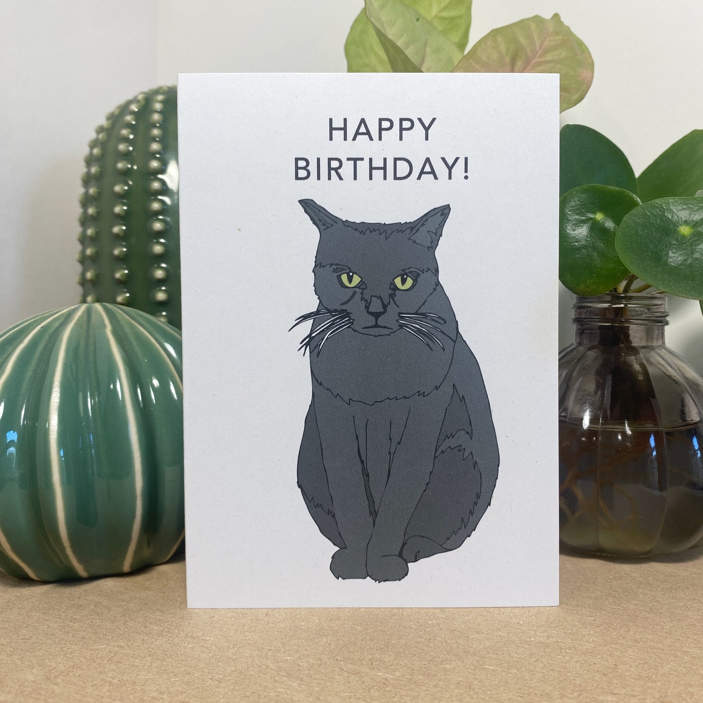 Happy Birthday Cat Card - katebroughton