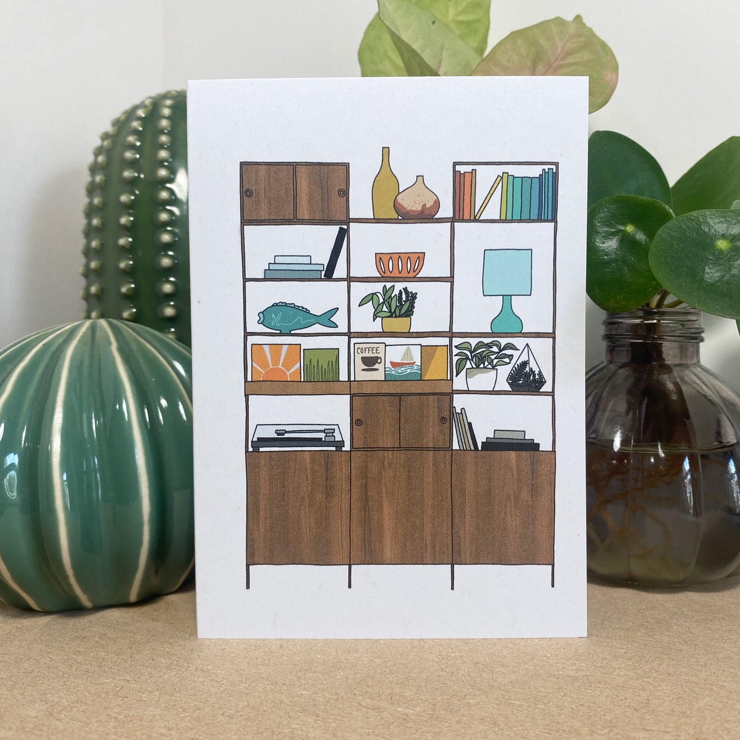 Retro Homes Shelves Card - katebroughton