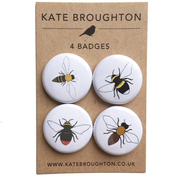 Bee badge set