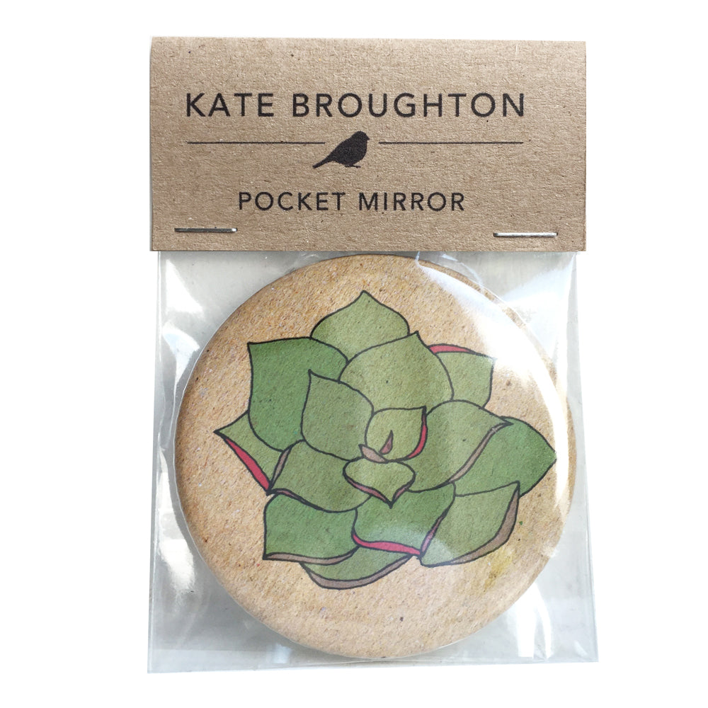 Succulent pocket mirror