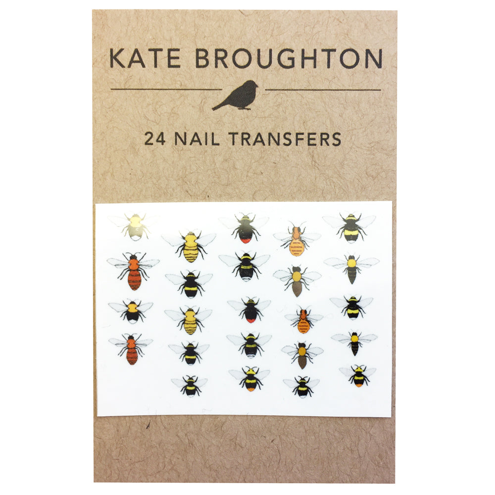 Bee Nail Art Transfers - handmade by Kate broughton