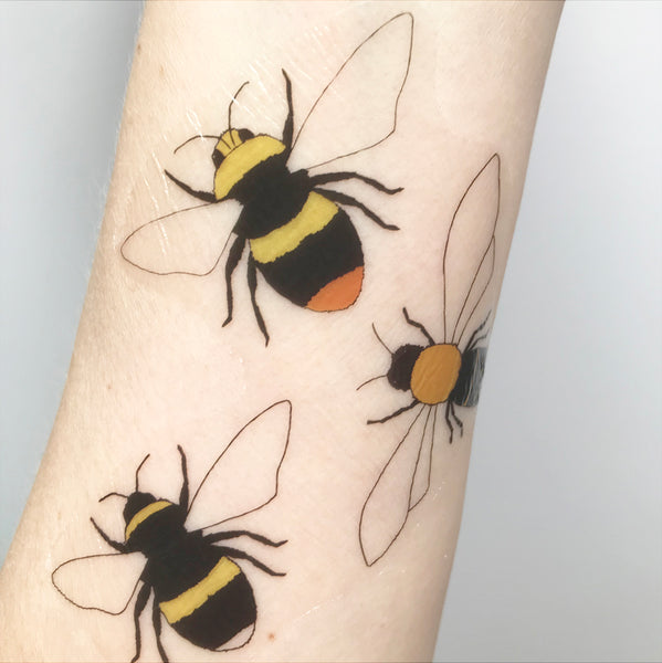 Bee Temporary Tattoos
