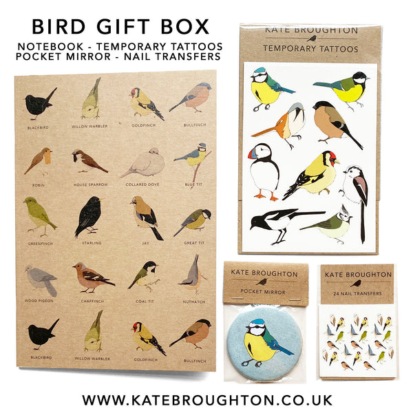 Bird themed letterbox gift box