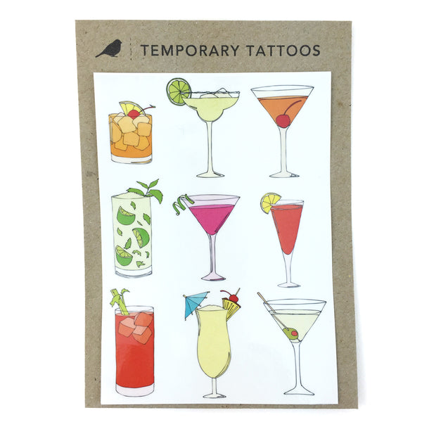 Cocktail Temporary Tattoos