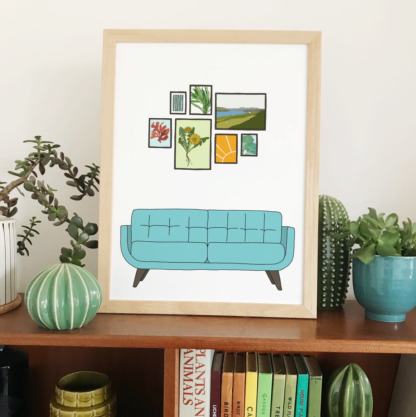 Retro Homes Sofa Print - katebroughton
