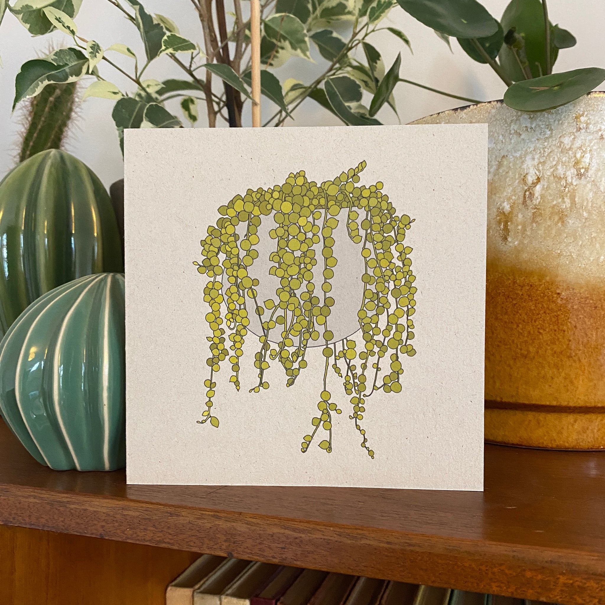String of Pearls houseplant card