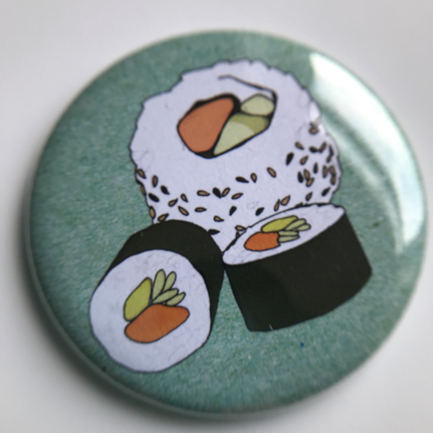 Sushi pocket mirror - katebroughton