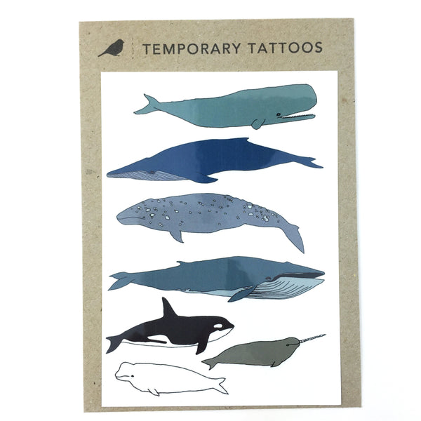 Whale Temporary Tattoos