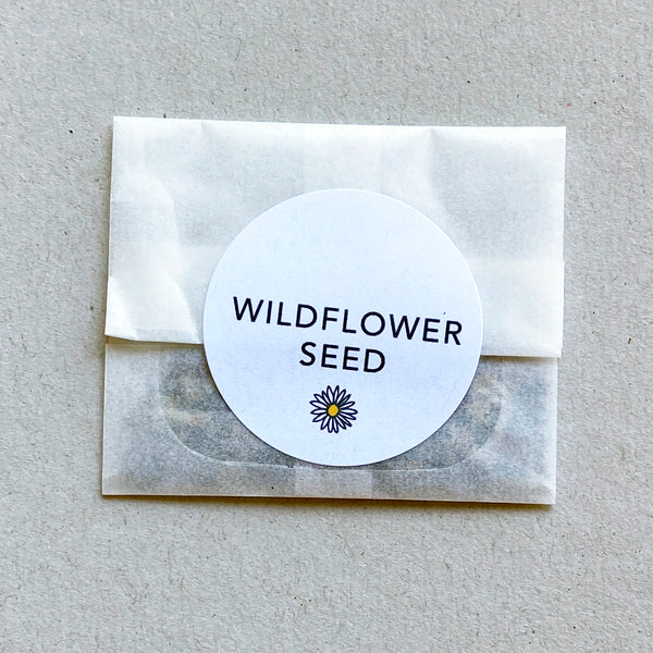 Bee card (with wildflower seed)