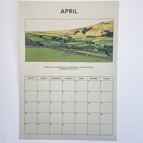 2026 Northern landscapes - Illustrated Wall Calendar A4