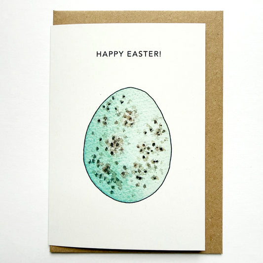 Happy Easter! Blackbird egg card - katebroughton