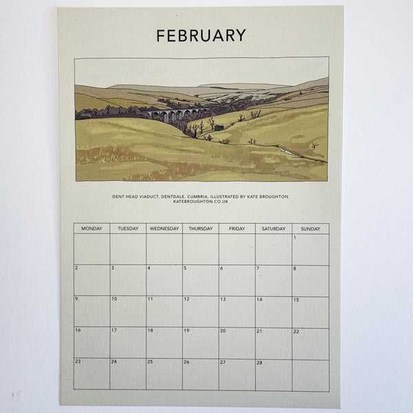 2026 Northern landscapes - Illustrated Wall Calendar A4