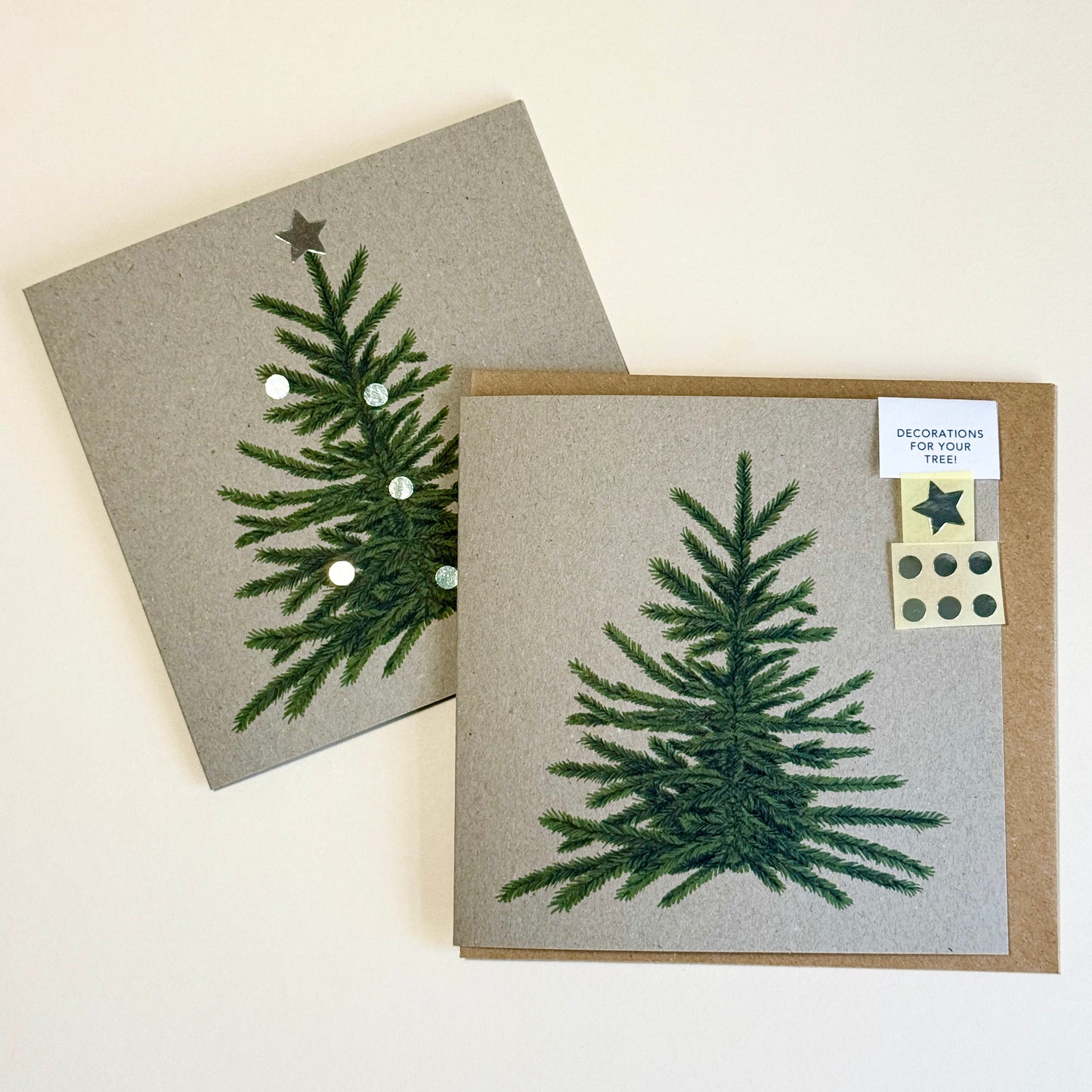 Decorate your own Christmas tree Card - katebroughton