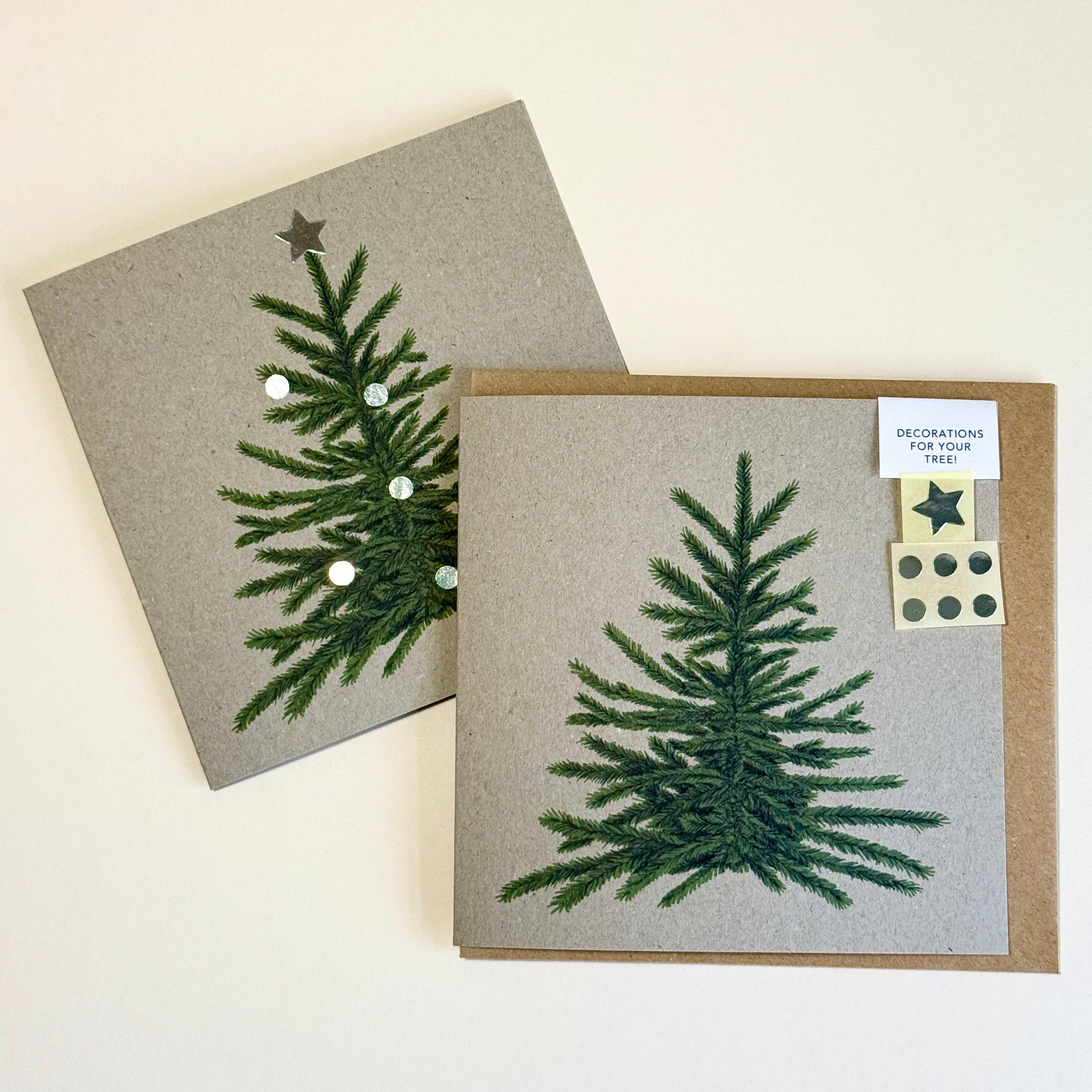 Decorate your own Christmas tree Card - katebroughton