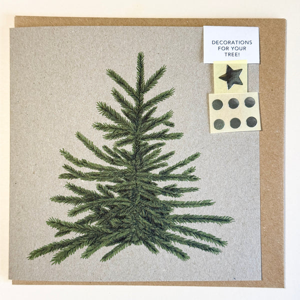 Decorate your own Christmas tree Card
