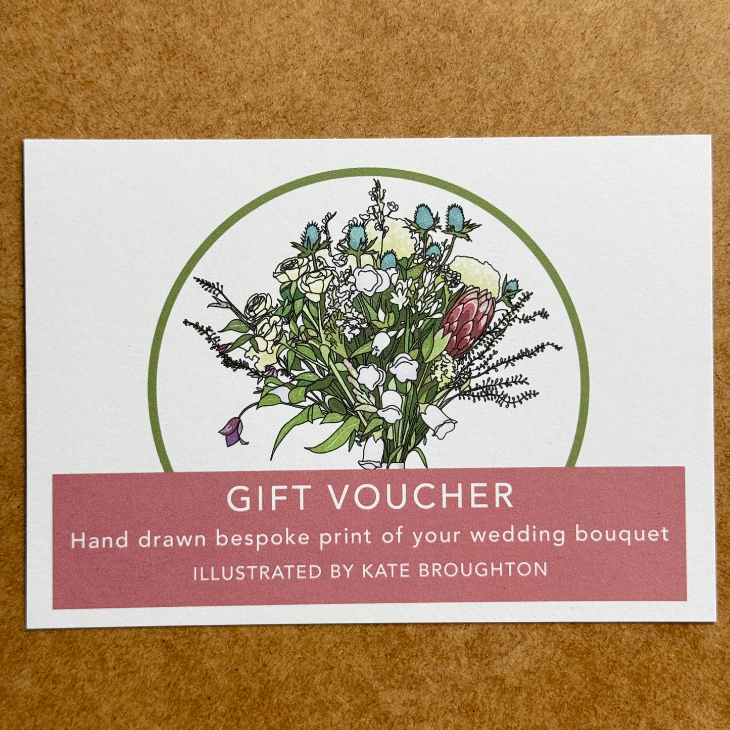 GIFT VOUCHER - Custom Wedding Flowers Portrait - katebroughton