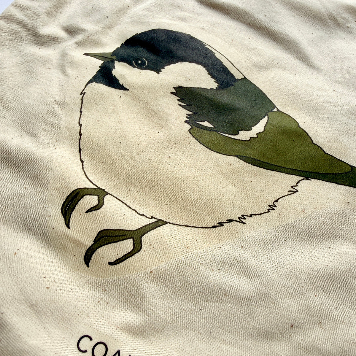 coal tit tote bag - SECONDS SALE