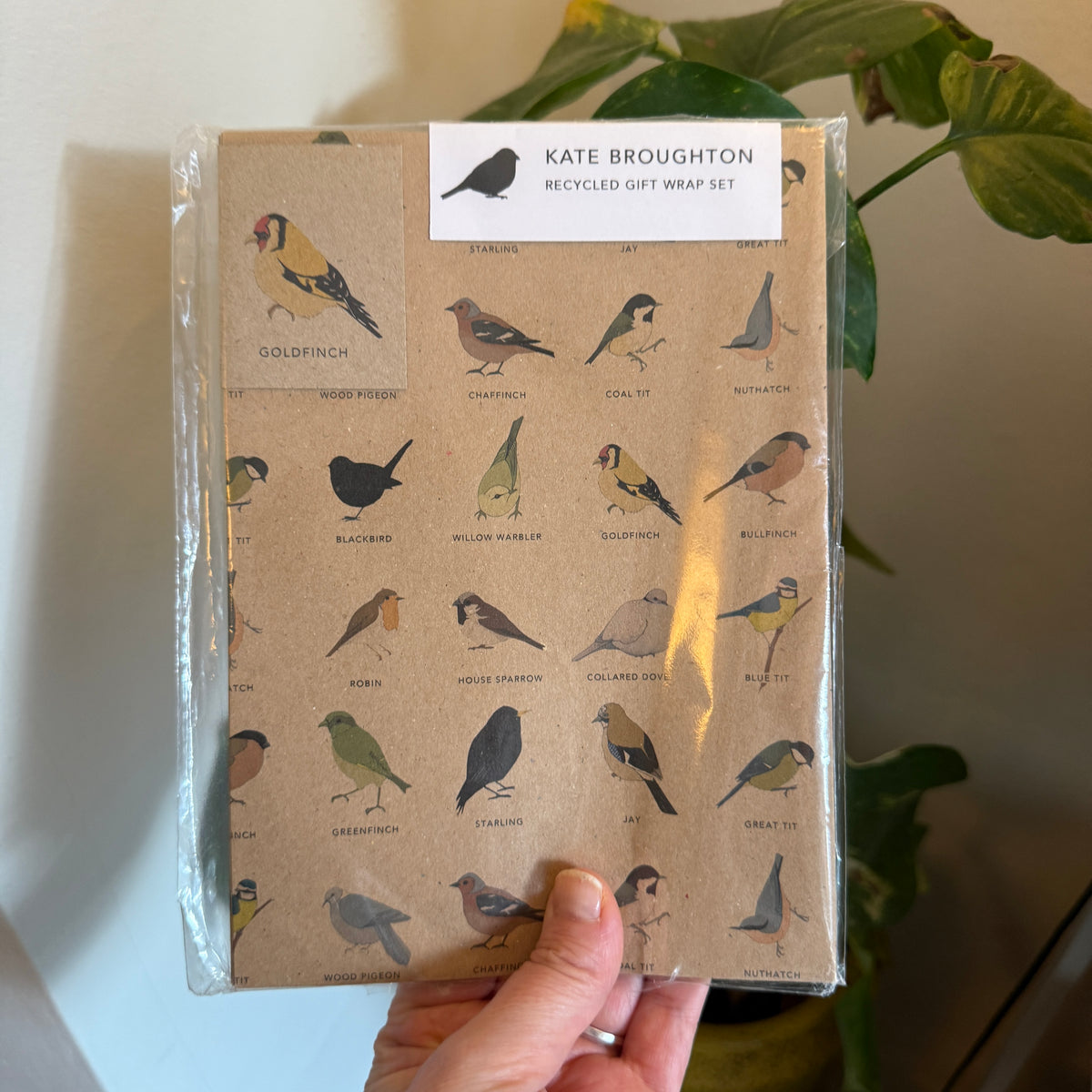 Garden birds gift wrap set - SECONDS SALE