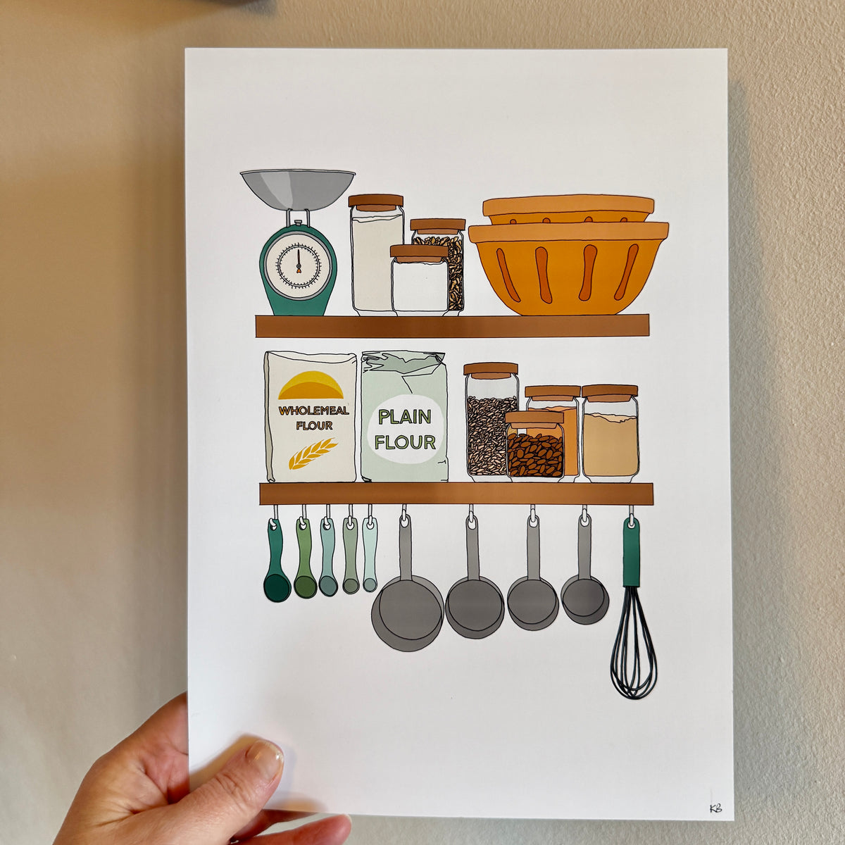 Baking shelves A4 print - SECONDS SALE