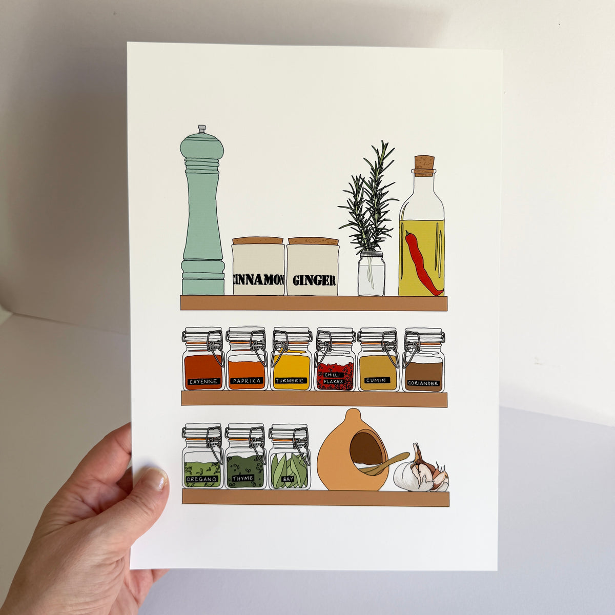 Herbs and Spices A4 print - SECONDS SALE