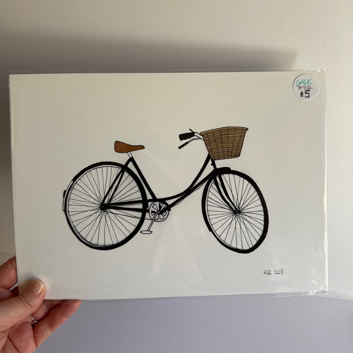 Vintage bike A4 print - SECONDS SALE - discontinued