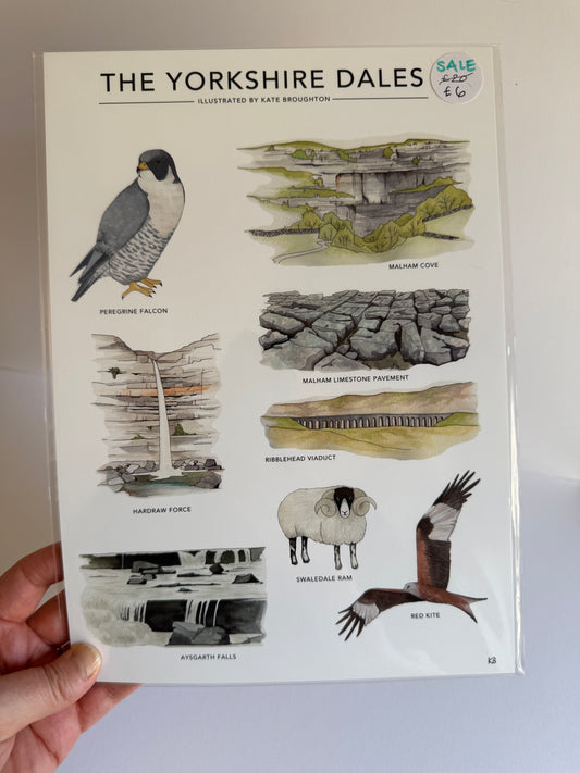Yorkshire Dales A4 print - SECONDS SALE - old version
