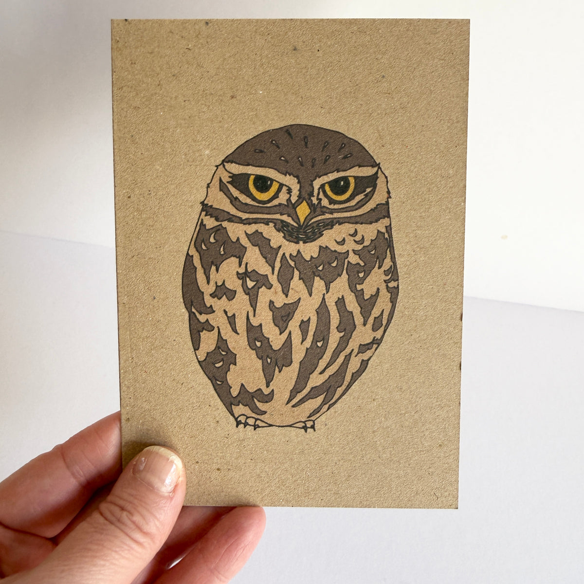 Little Owl Card - SUPER SECONDS - sample - katebroughton