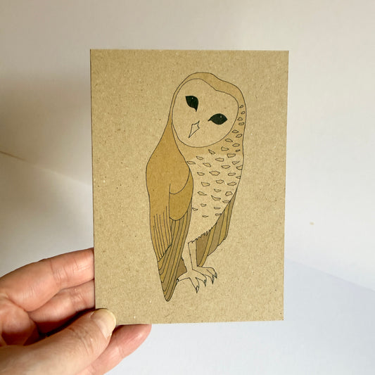 Barn Owl Card - SUPER SECONDS - sample