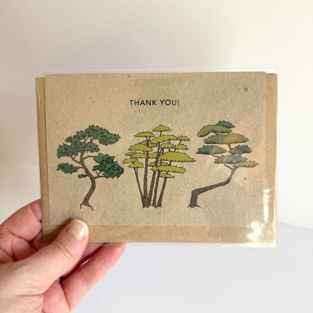 Bonsai Thank You! Card - SUPER SECONDS - sample - katebroughton