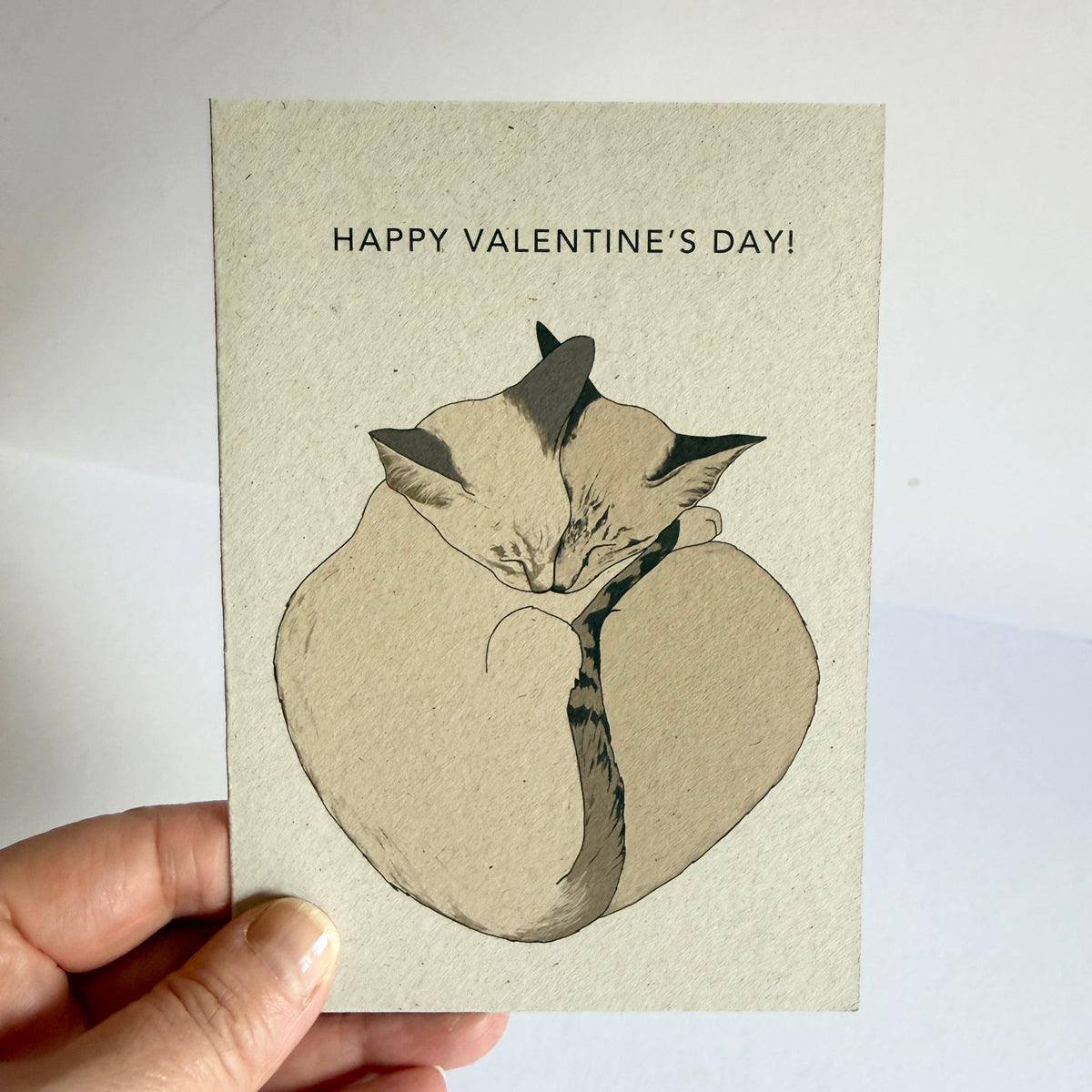 Valentine's Day Two Cats Card - SUPER SECONDS - sample - katebroughton