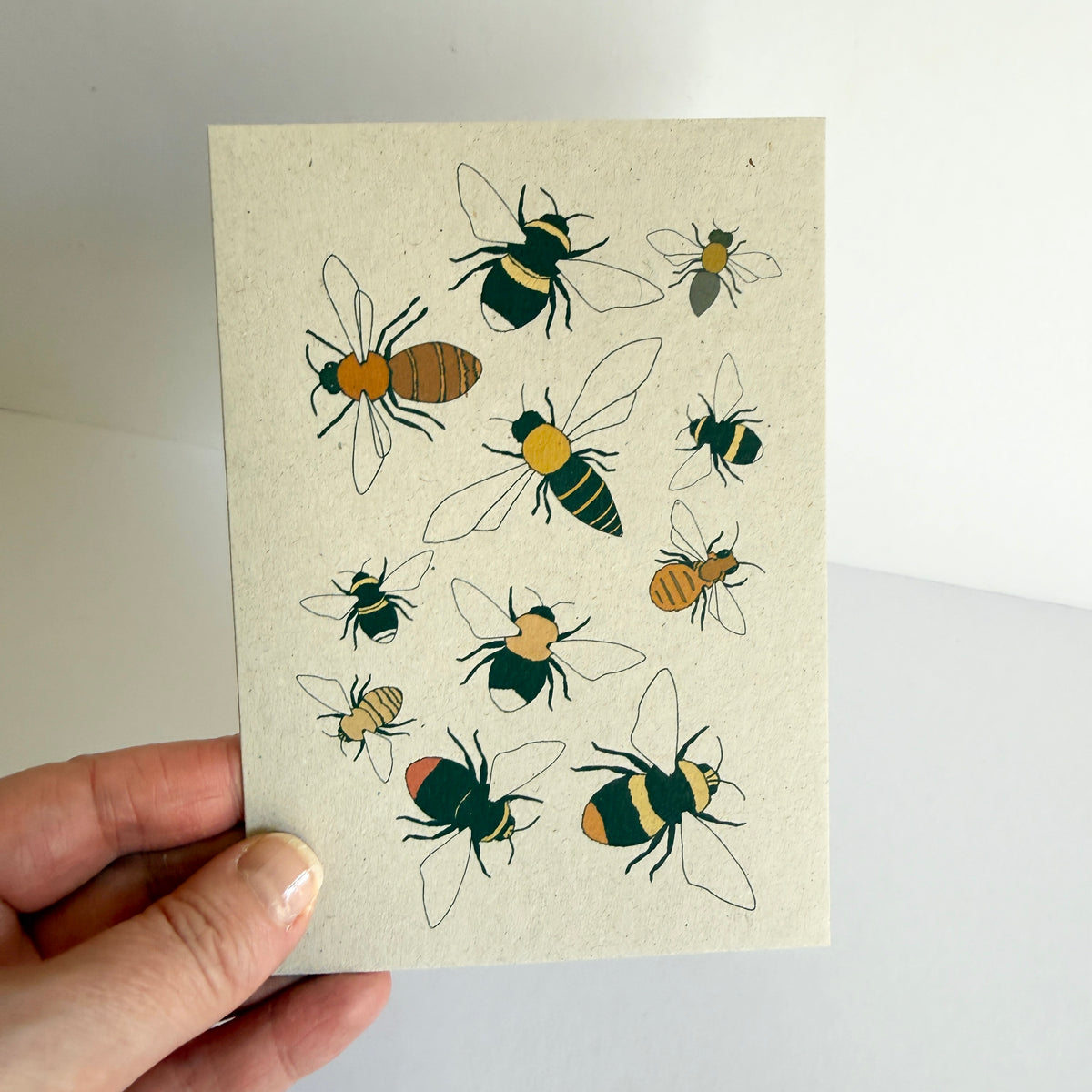 Bee Card - SUPER SECONDS - sample - katebroughton