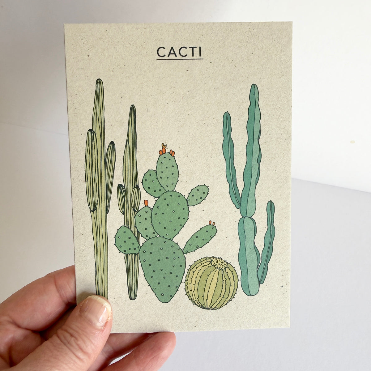 Cacti Card - SUPER SECONDS - sample - katebroughton