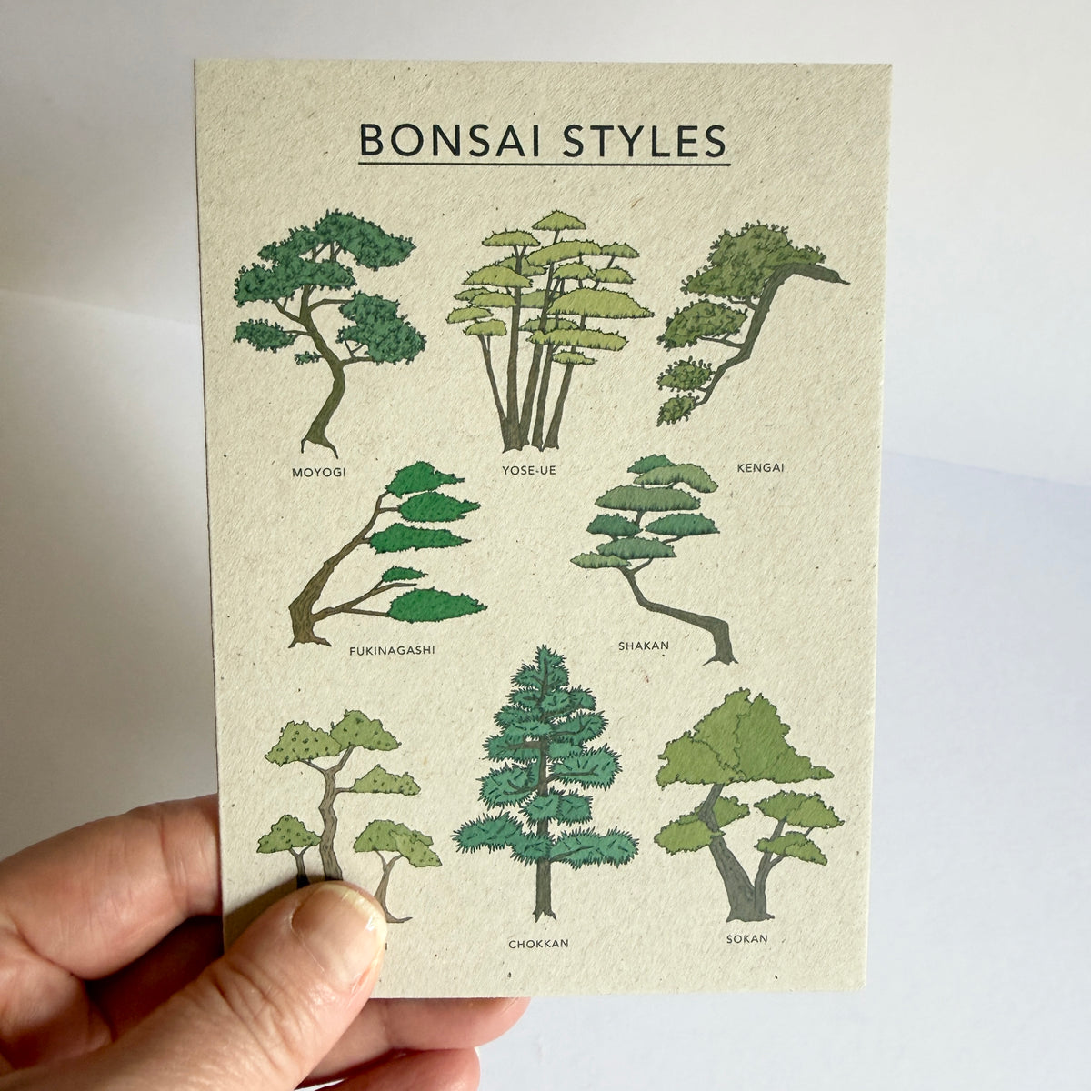 Bonsai Styles Card - SUPER SECONDS - sample - katebroughton