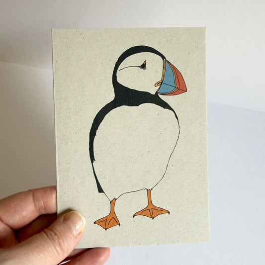 Puffin Card - SUPER SECONDS - sample - katebroughton