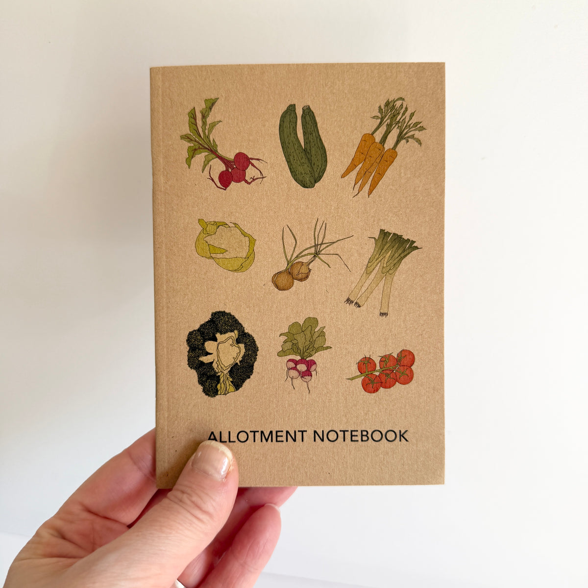 Allotment Notebook small- SUPER SECONDS - sample - katebroughton