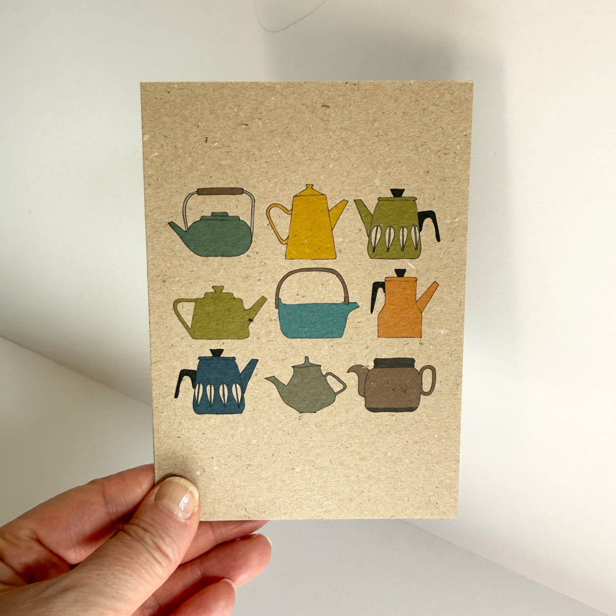 Teapots Card - SUPER SECONDS - sample - katebroughton