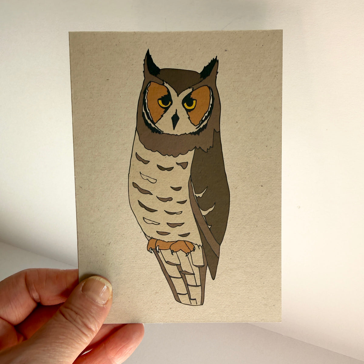 Long-eared Owl Card - SUPER SECONDS - sample
