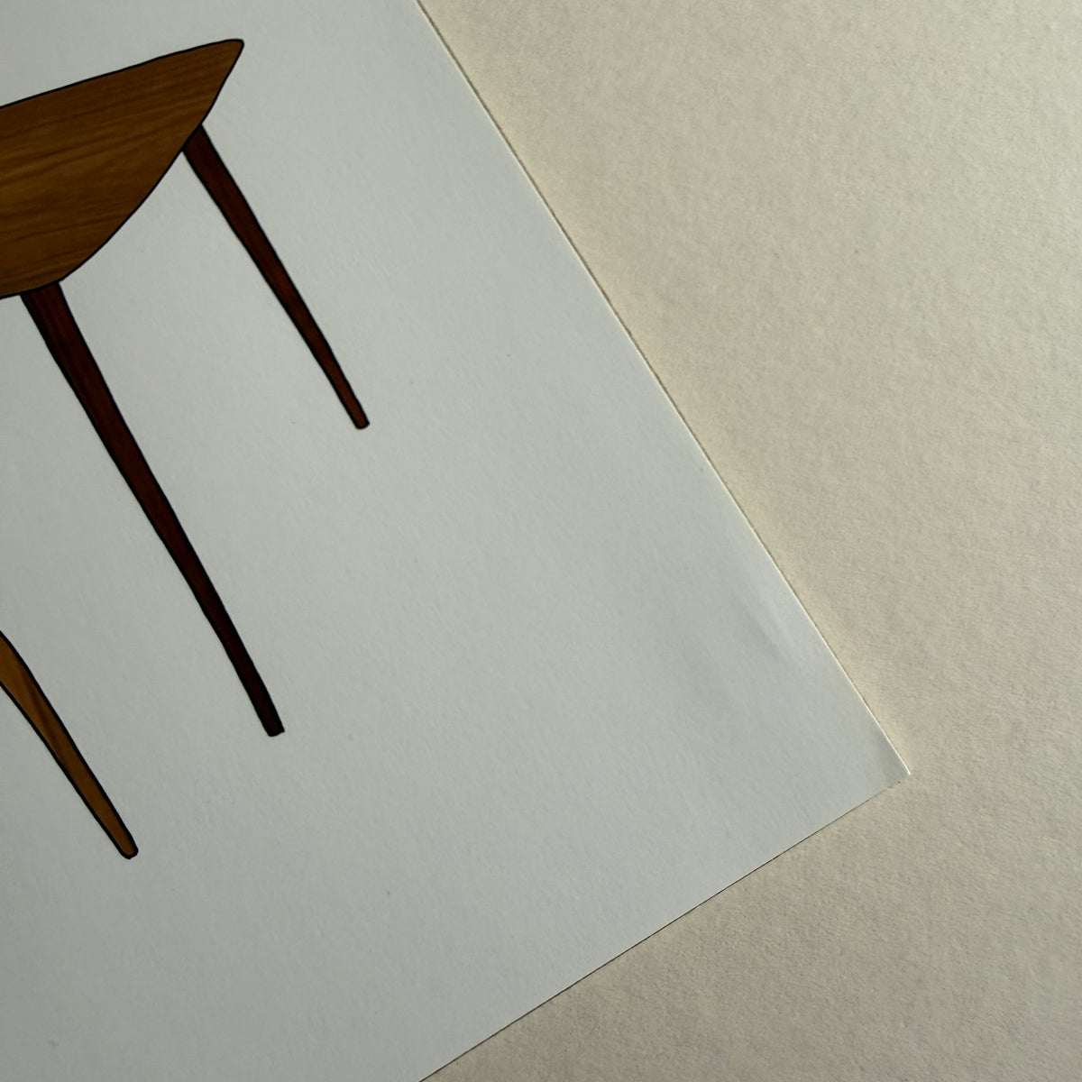 Retro desk A4 print - SECONDS SALE