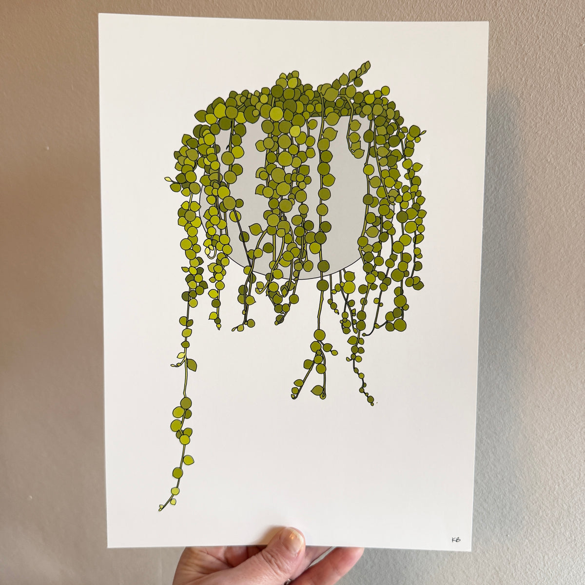 String of Pearls A4 print - SECONDS SALE