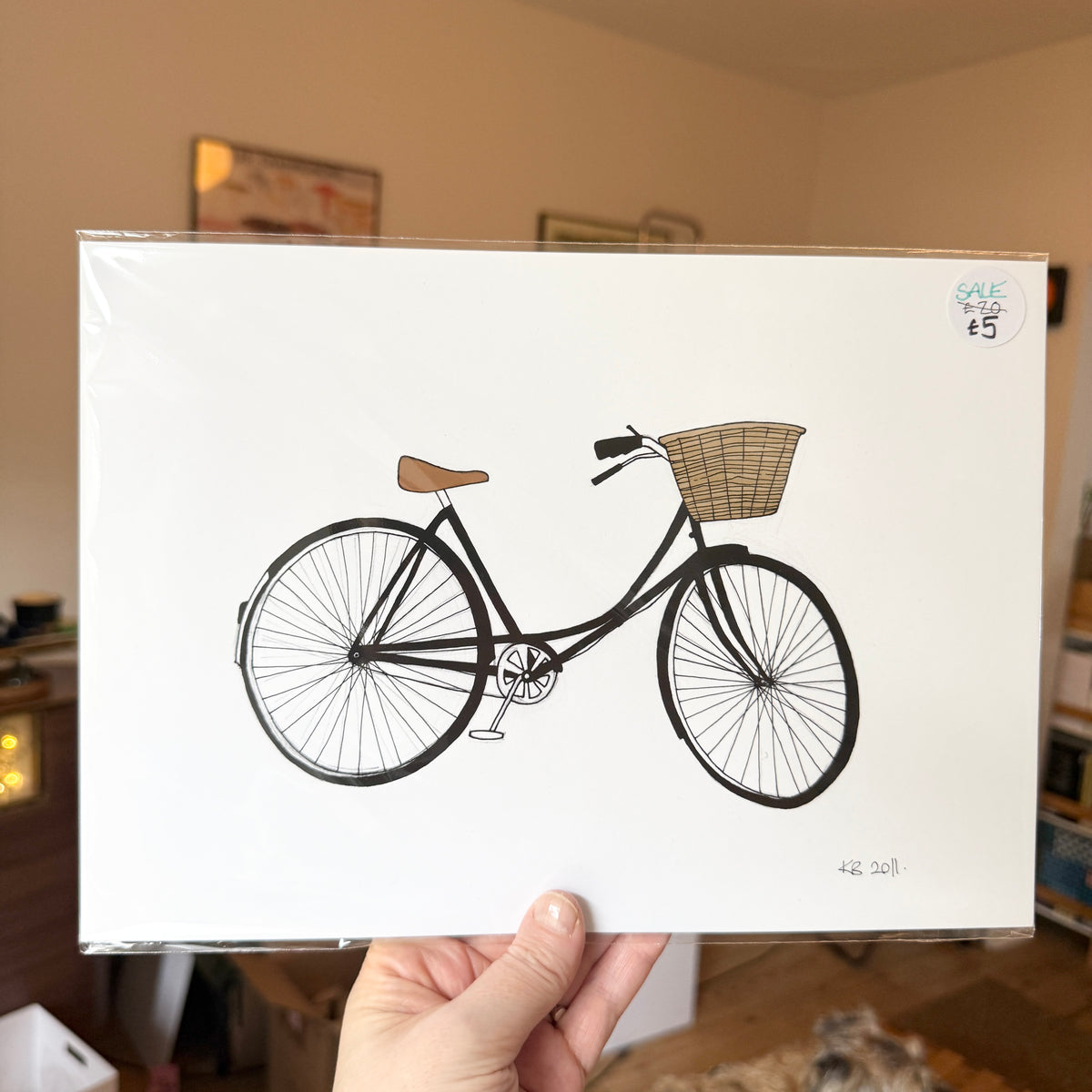 Vintage bike A4 print - SECONDS SALE - discontinued