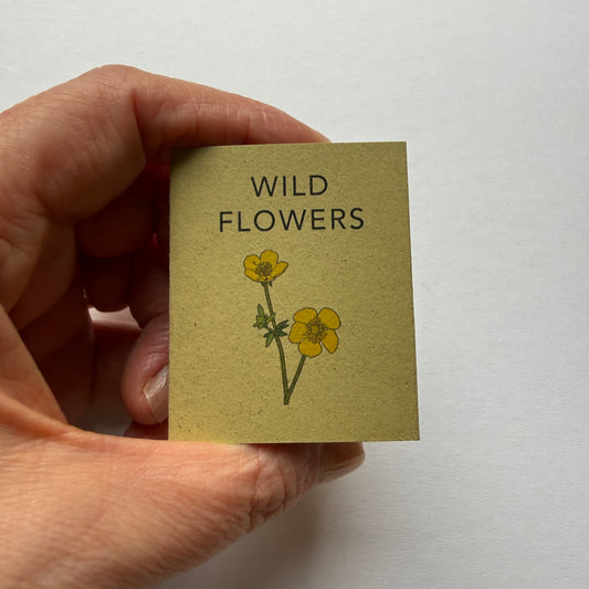 tiny book of wild flowers sample - sale