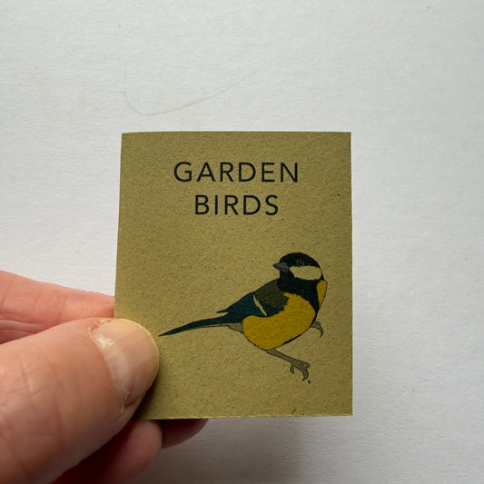 tiny book of garden birds sample - sale