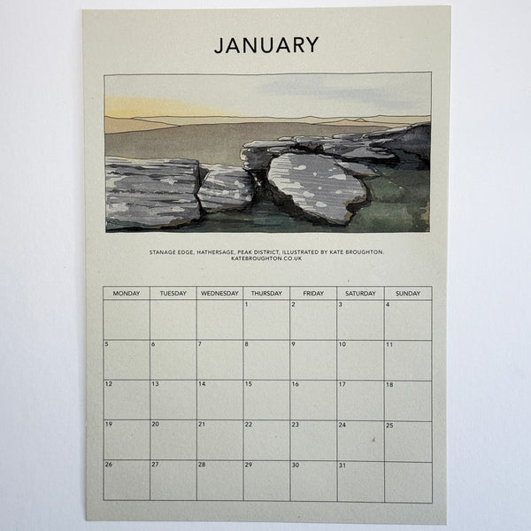 2026 Northern landscapes - Illustrated Wall Calendar A4