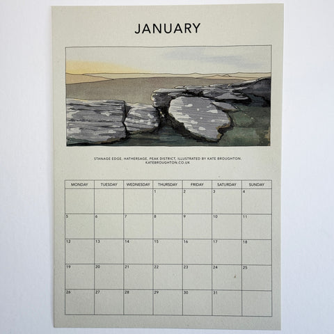 2026 Northern landscapes - Illustrated Wall Calendar A4