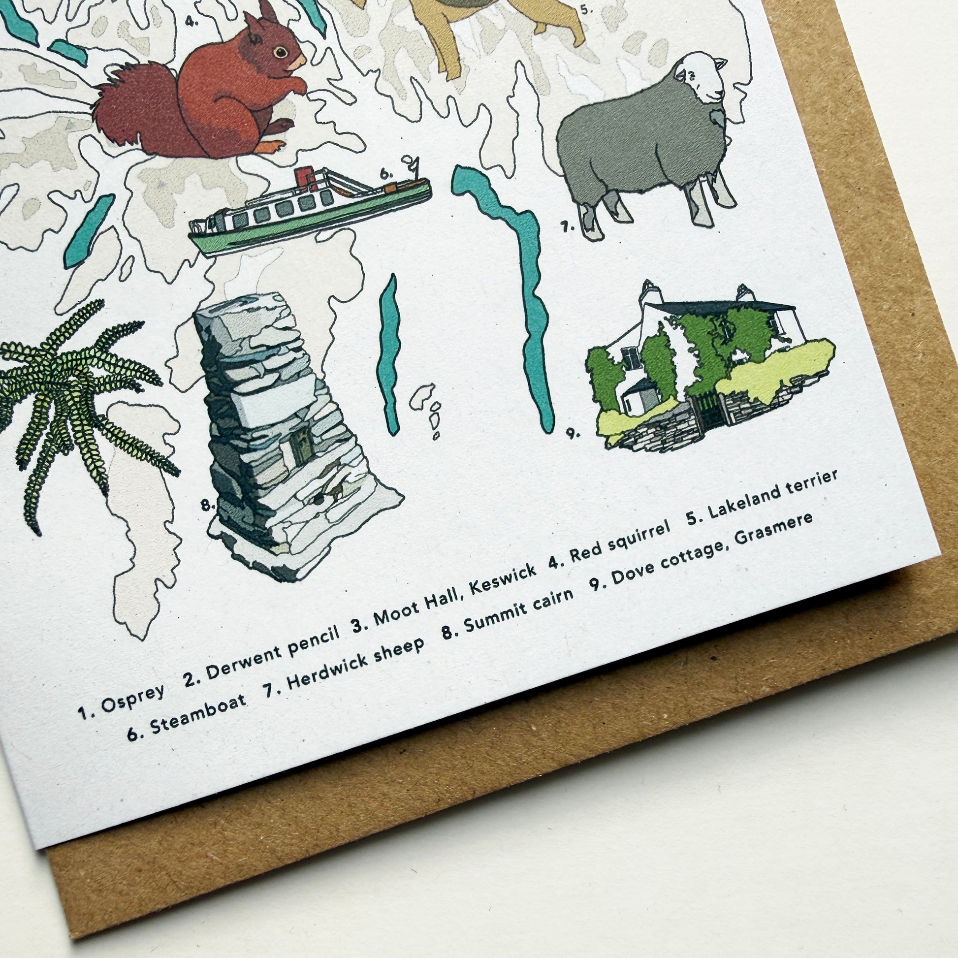 Lake District Illustrated Card - katebroughton
